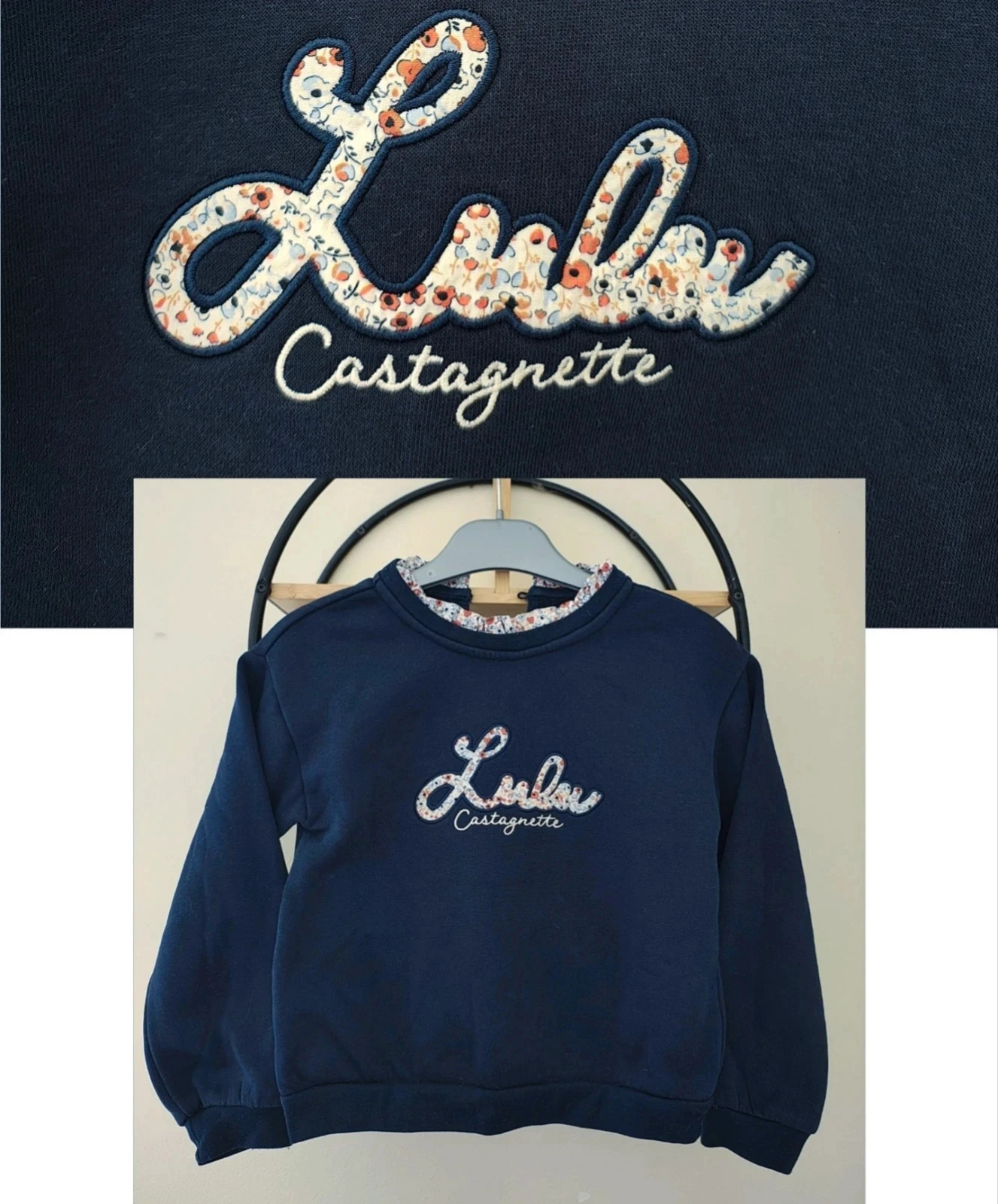 8 ans pull sweat lulu castagnette